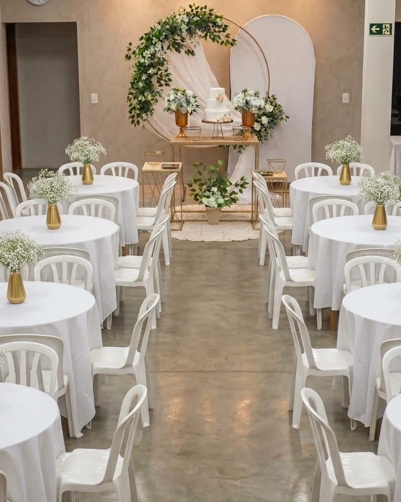 Organização de Cadeiras e Mesas para Eventos em BH - W&N Decor Festas