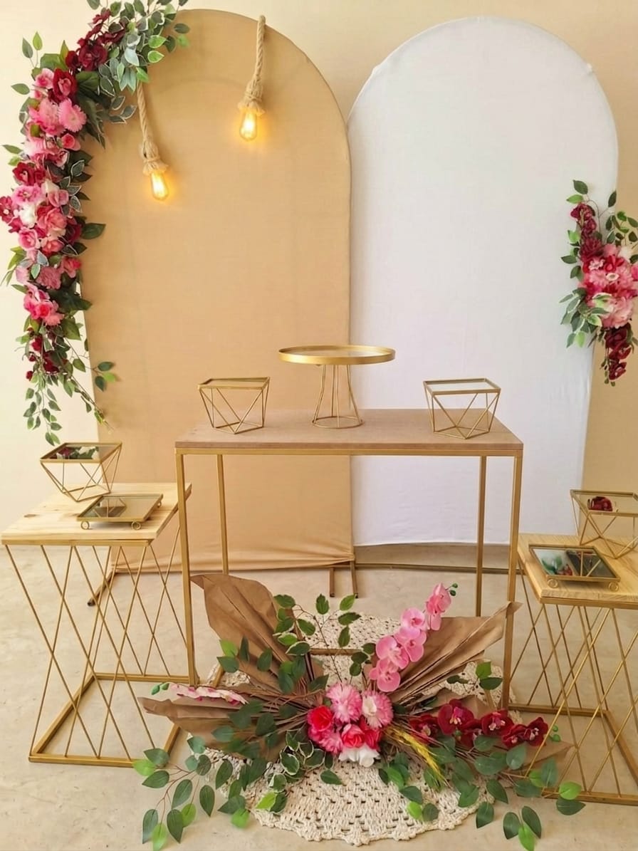 Decoração de Aniversário Flores Rústicas - W&N Decor Festas