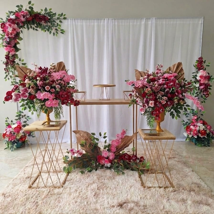 Montagem Casamento Rosa Clássico
